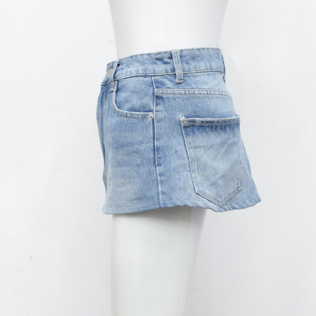 CR3411 Upcycled Mini Denim Skirts