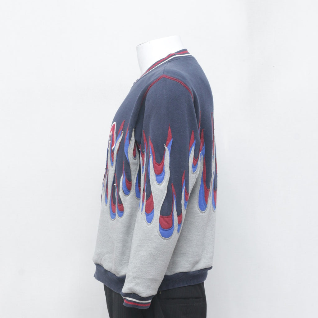 CR3523 Reworked Flame Pattern Sweatshirt