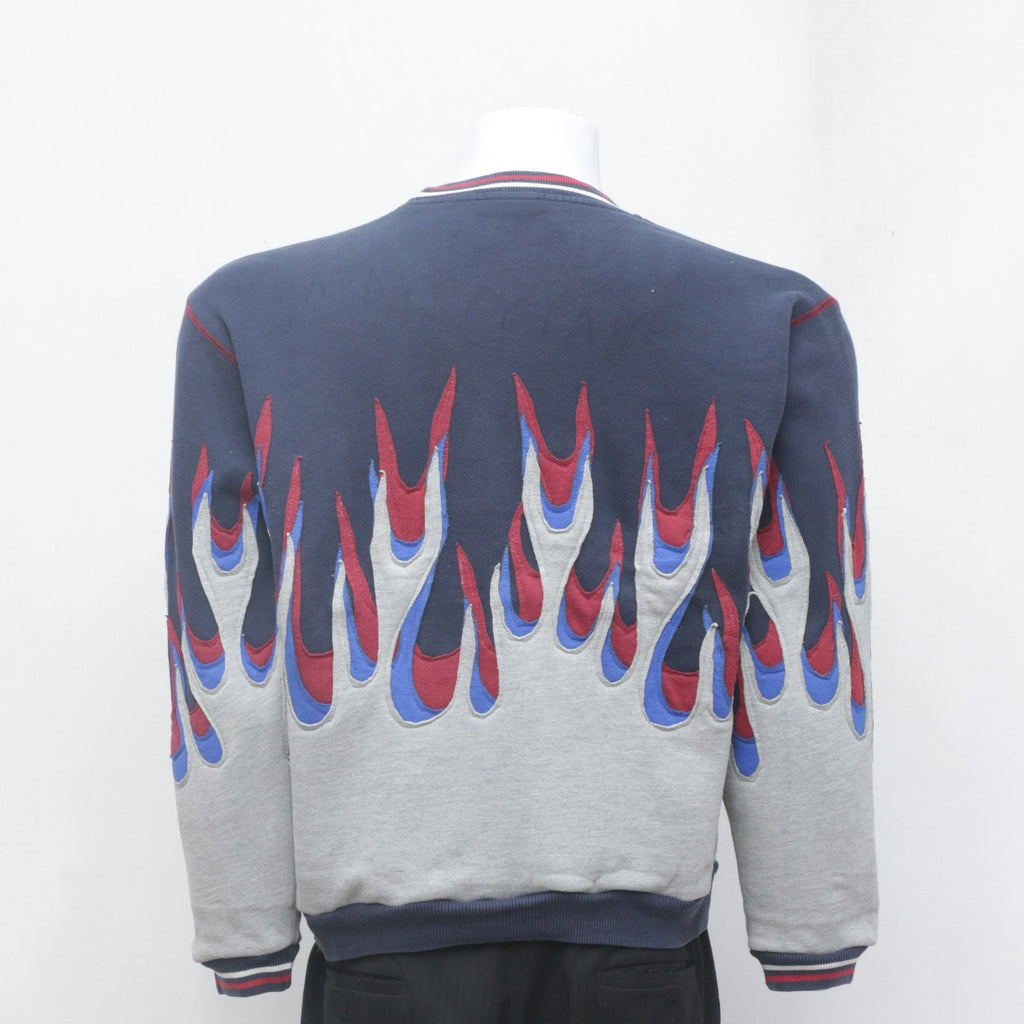 CR3523 Reworked Flame Pattern Sweatshirt