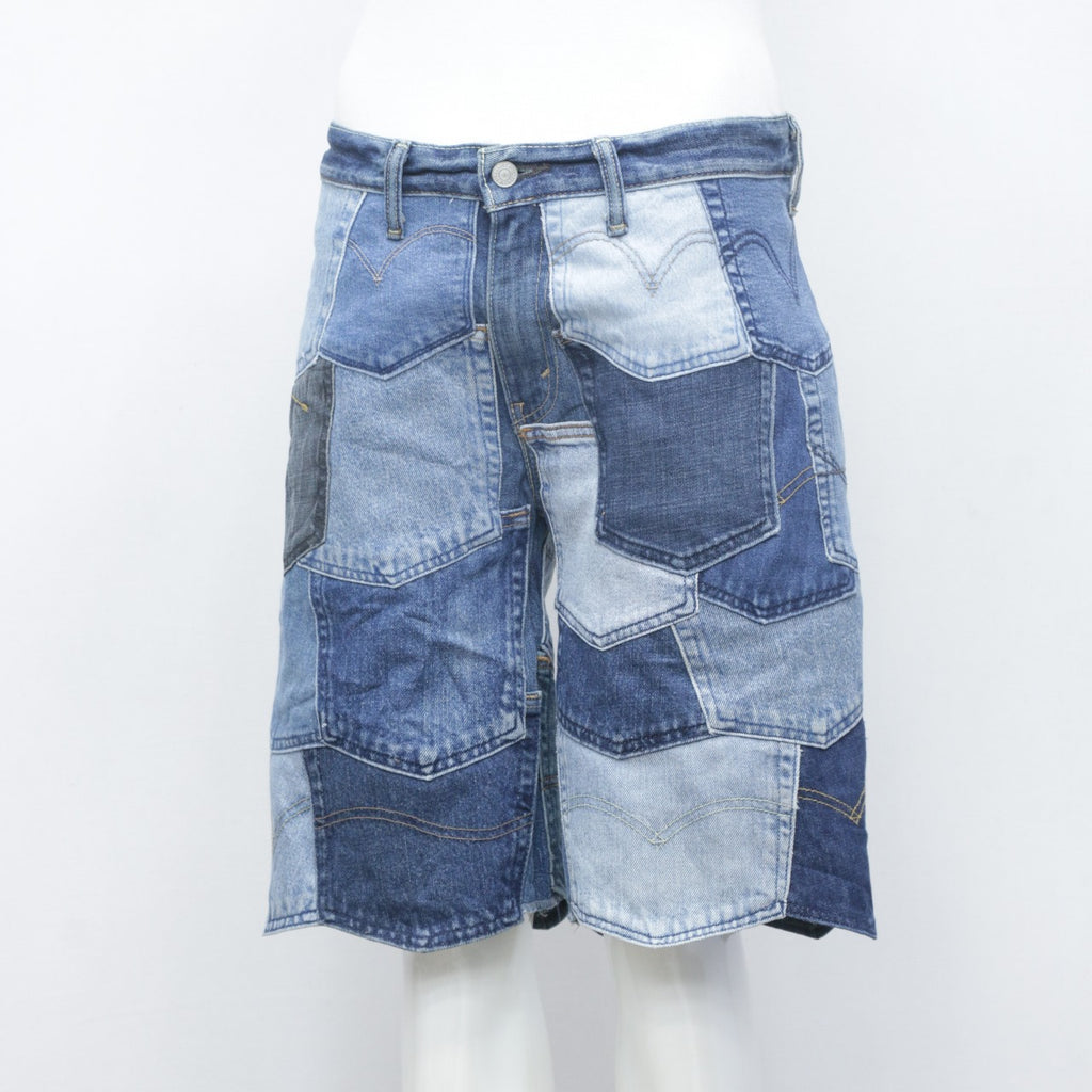 CR435 Reworked Denim Pocket Patch Shorts