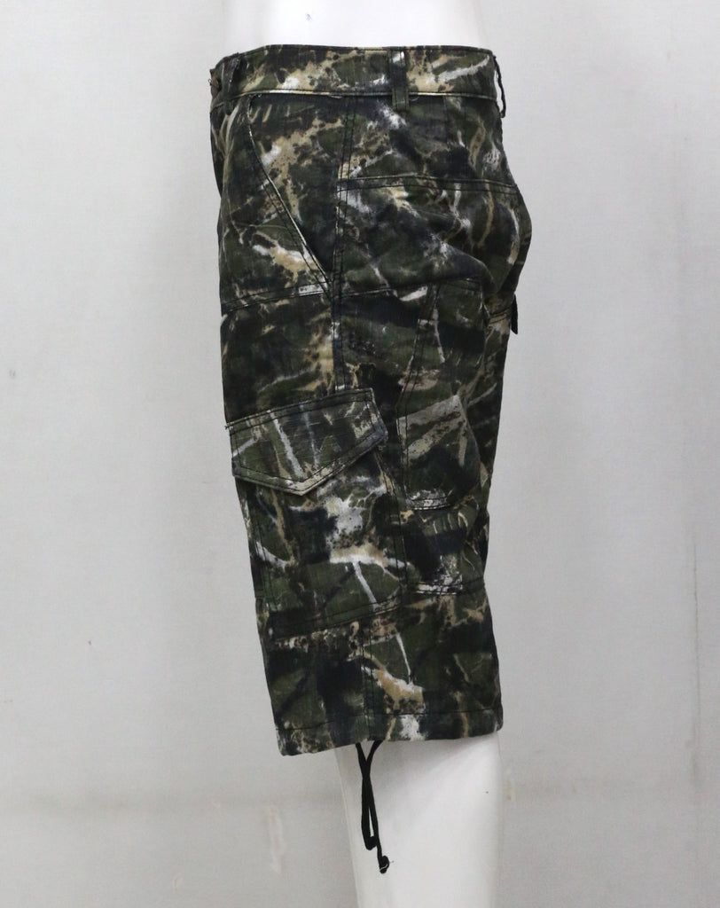 CR1432 Rework Camo Cargo Shorts – Multi Pocket Utility Street Shorts