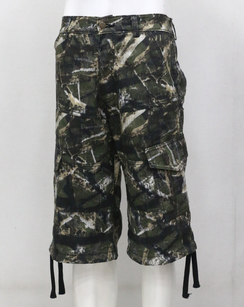 CR1432 Rework Camo Cargo Shorts – Multi Pocket Utility Street Shorts