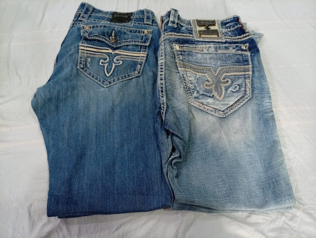 CR10833 Vintage Rock Revival Men’s Jeans
