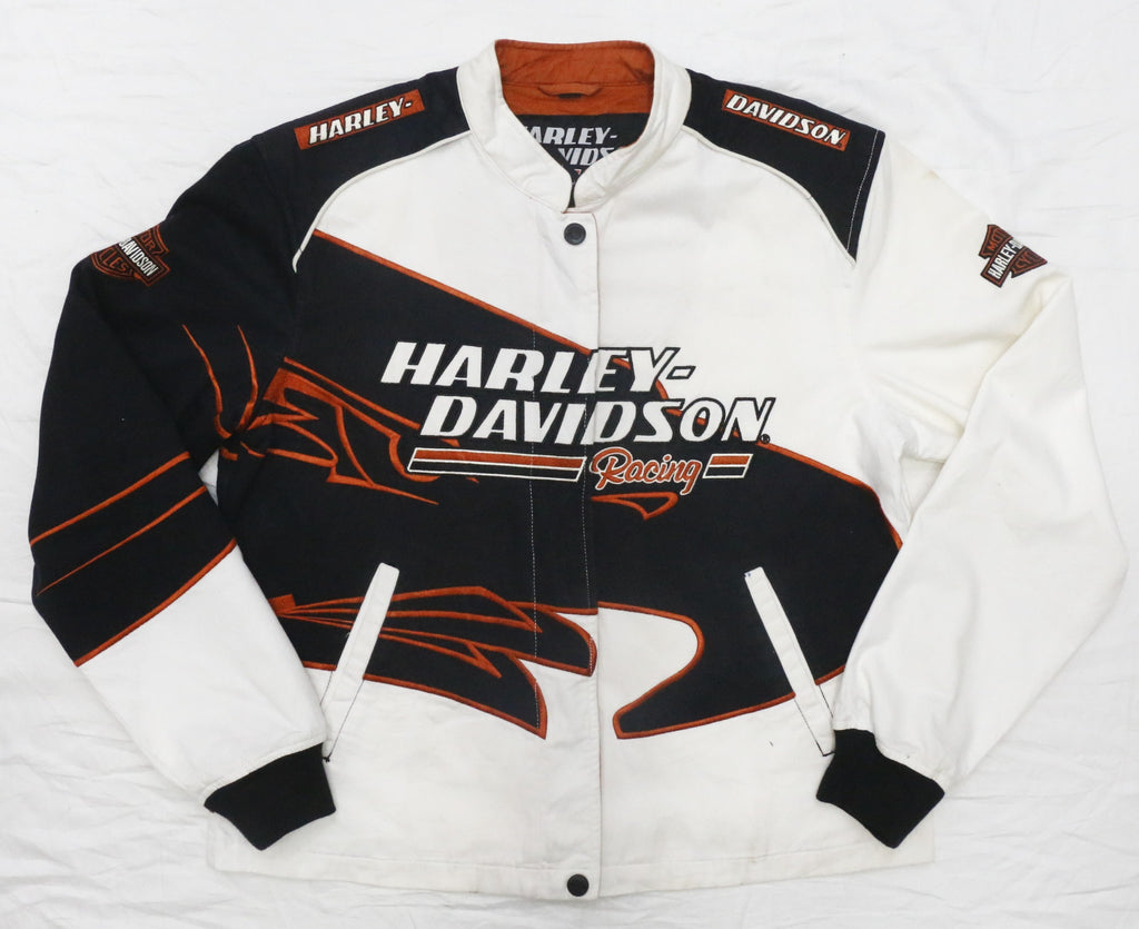 Harley-Davidson Racing Screamin’ Eagle Cotton Jacket – Black, White & Orange