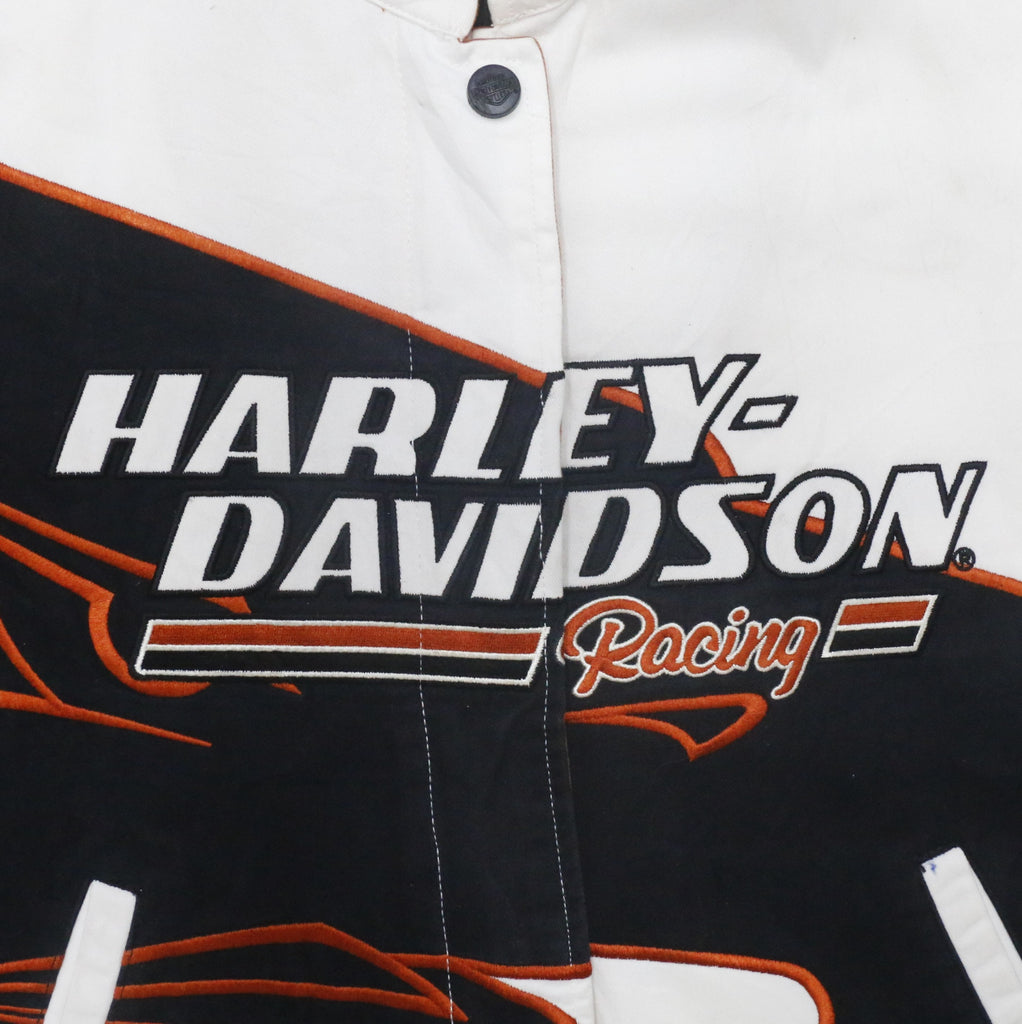 Harley-Davidson Racing Screamin’ Eagle Cotton Jacket – Black, White & Orange