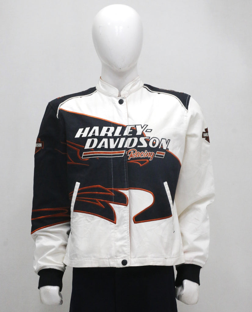 Harley-Davidson Racing Screamin’ Eagle Cotton Jacket – Black, White & Orange