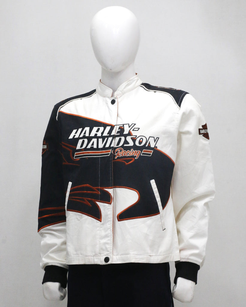 Harley-Davidson Racing Screamin’ Eagle Cotton Jacket – Black, White & Orange