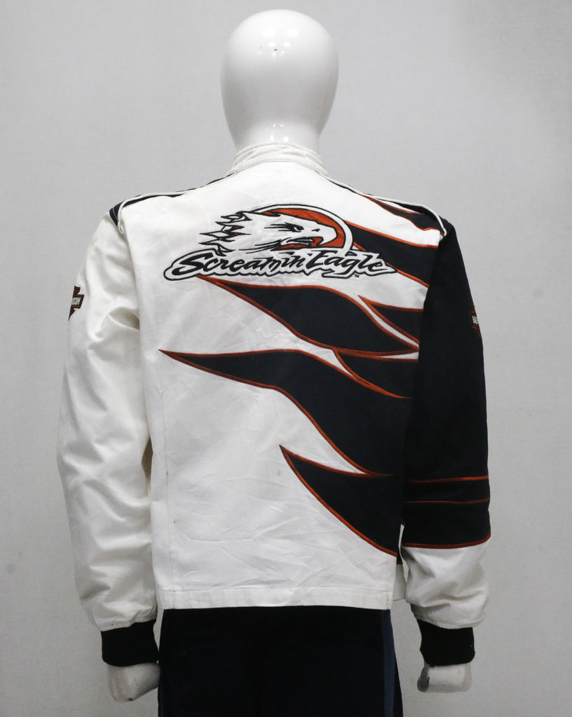 Harley-Davidson Racing Screamin’ Eagle Cotton Jacket – Black, White & Orange