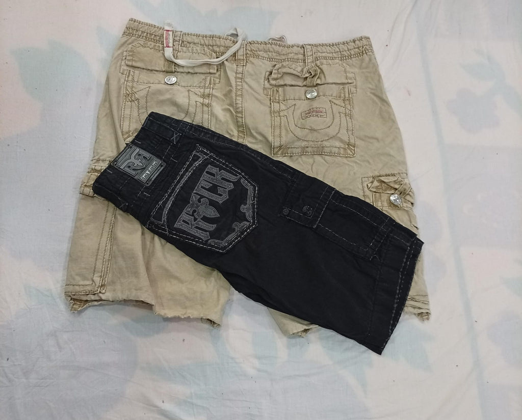 CR11373 Vintage True Religion and Rock Revival Shorts