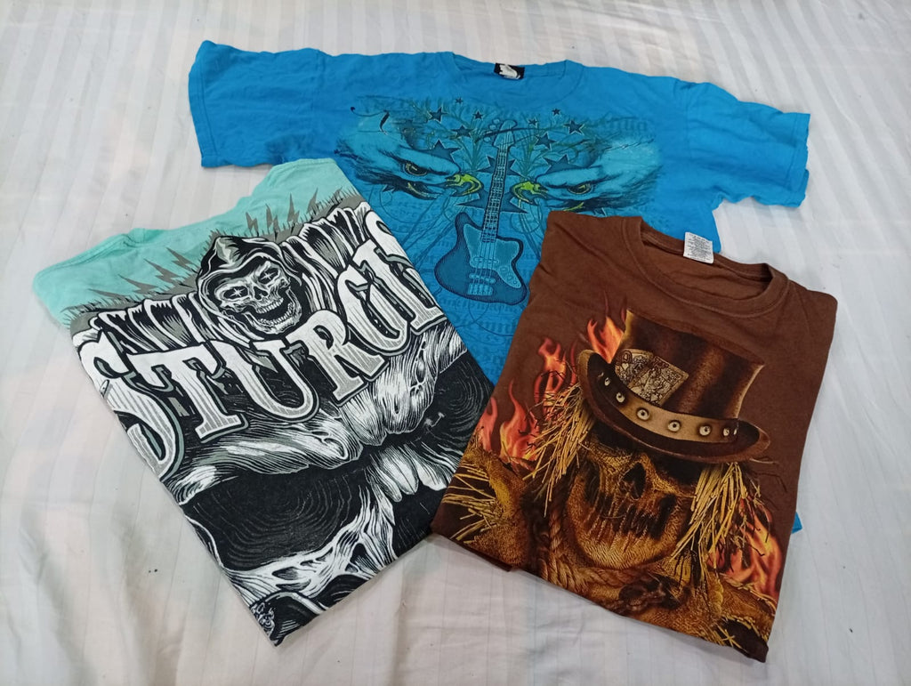 CR12271 Vintage Skull T-Shirts