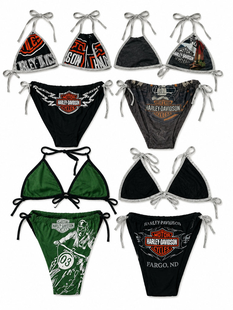 CR10127 Upcycled Harley Bikini
