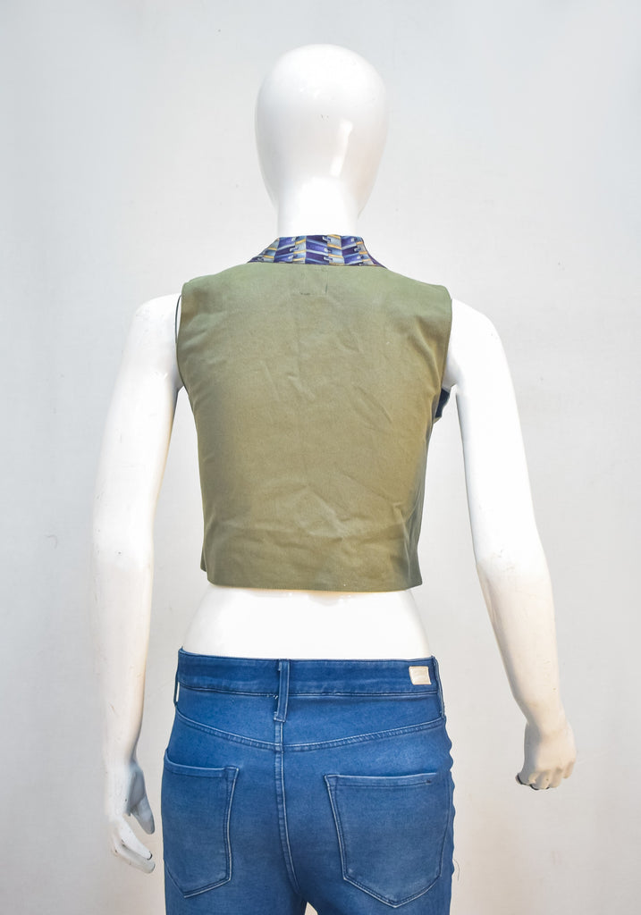 CR2291 UPCYCLED CARHARTT TIE-TRIM VEST