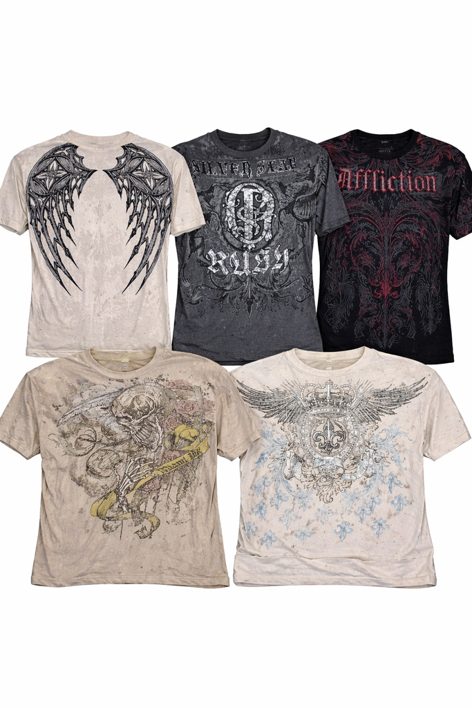 CR7169 Vintage Skull T-Shirts