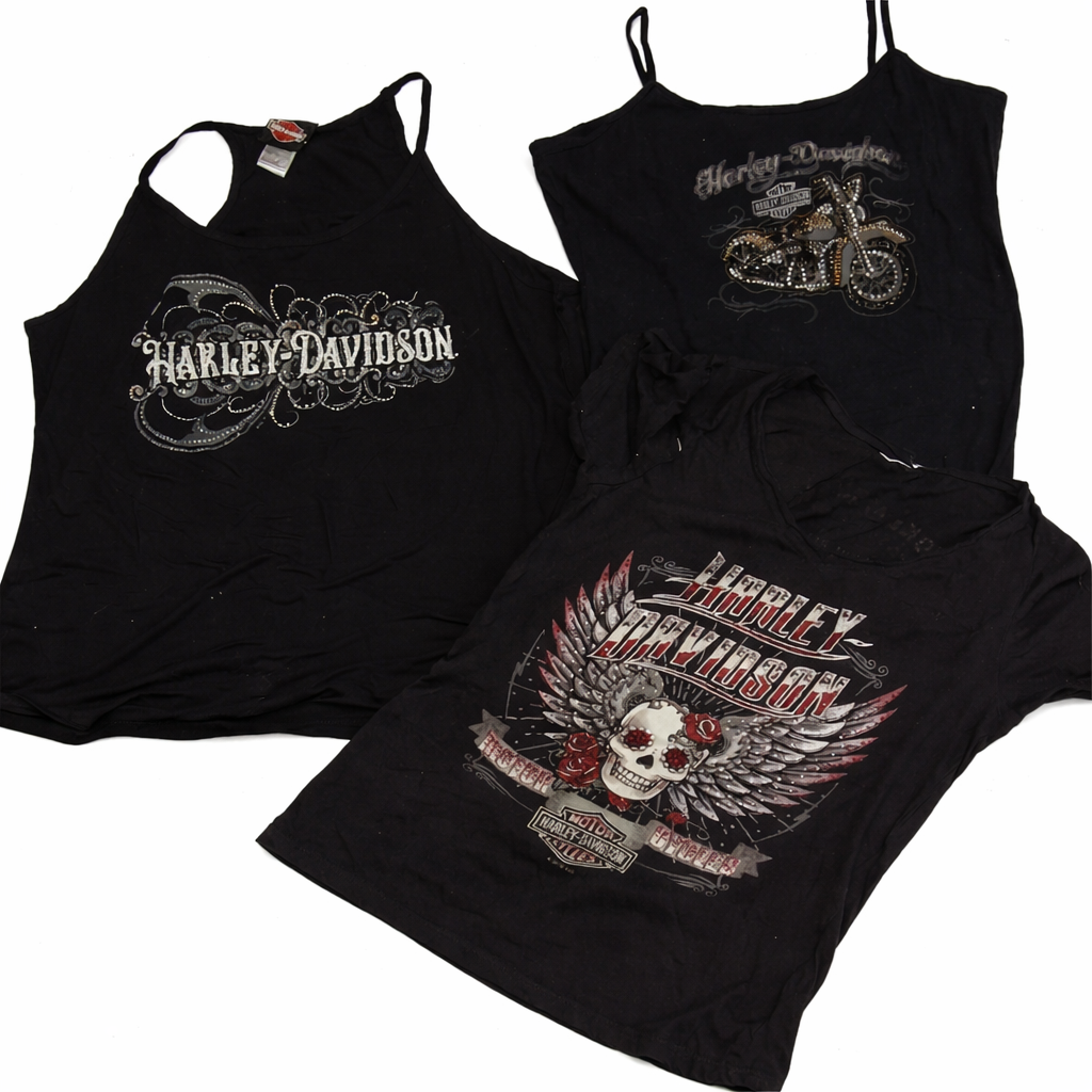 CR7257 Y2K Harley Davidson baby tees