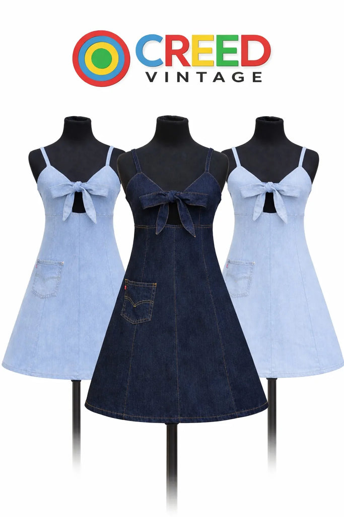 CR1337 Upcycled Denim Dress