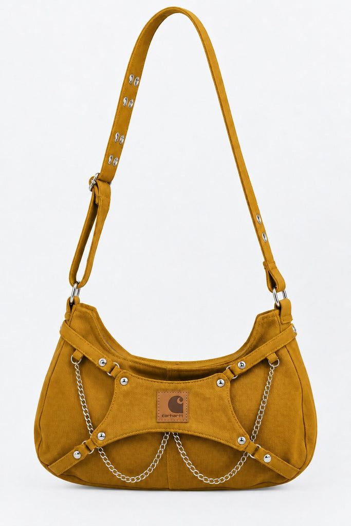 CR2283 UPCYCLED CARHARTT HARDWARE SHOULDER BAG
