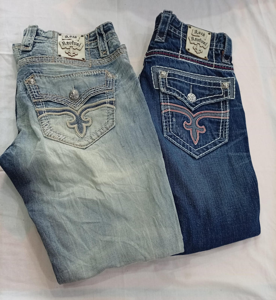 CR12091 VINTAGE ROCK REVIVAL MEN’S JEANS