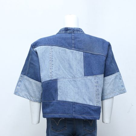 CR2166 Upcycled Carhartt Denim Patch Jackets