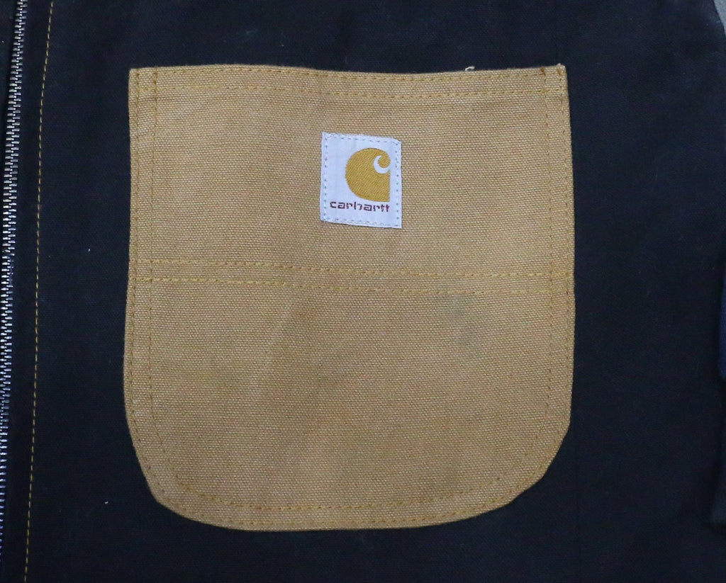 CR1442 Upcycled Patchwork Workwear Jacket – Earth Tone Panel Design