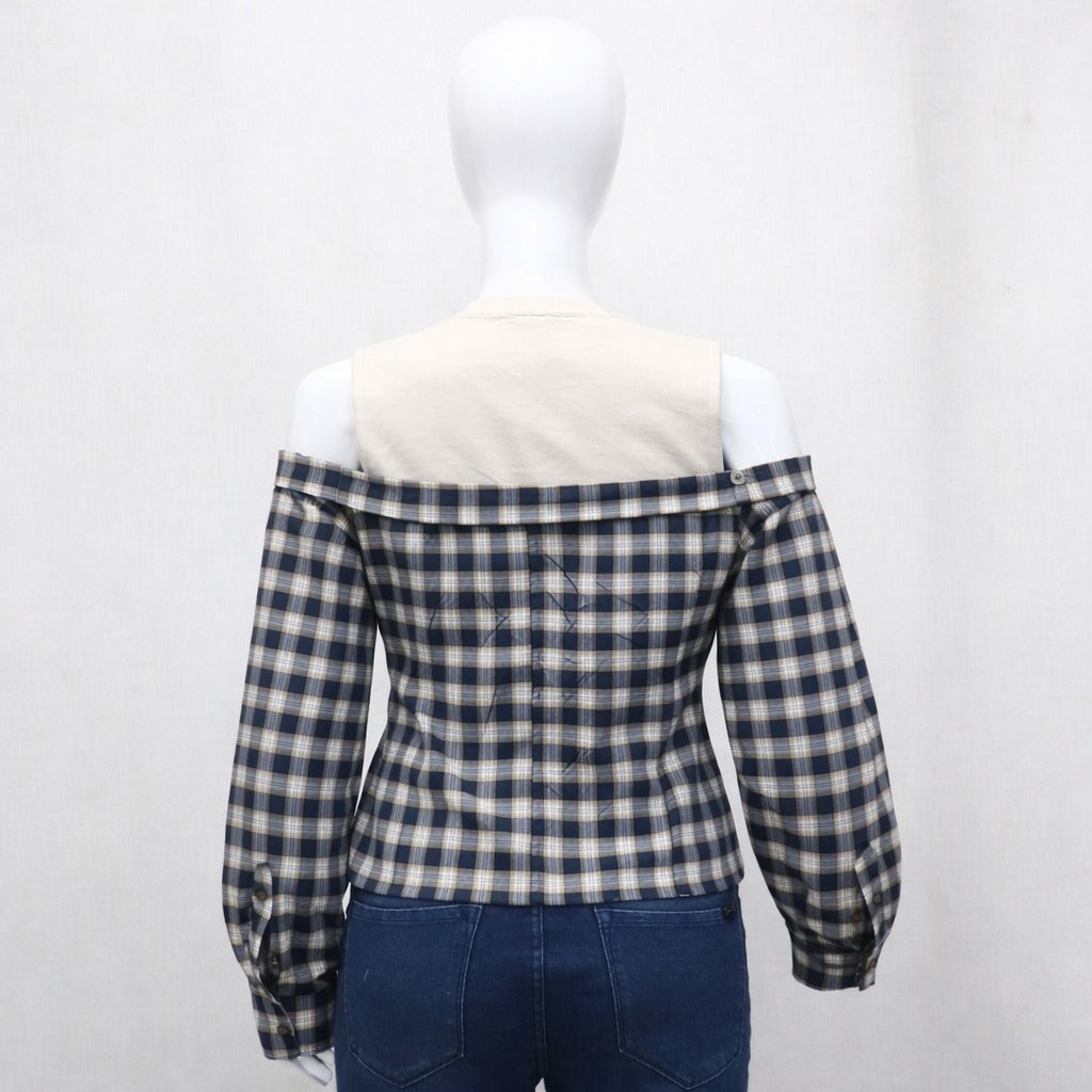 CR1263 Rework Off-Shoulder Shirt Top