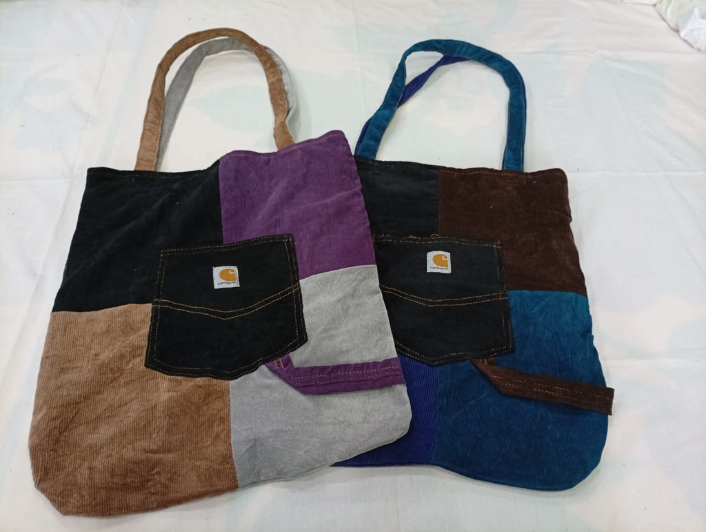 CR12130 Upcycled Carhartt Corduroy Bags