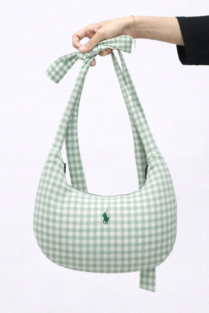 CR1238 Upcycled Tie-Strap Shoulder Bag