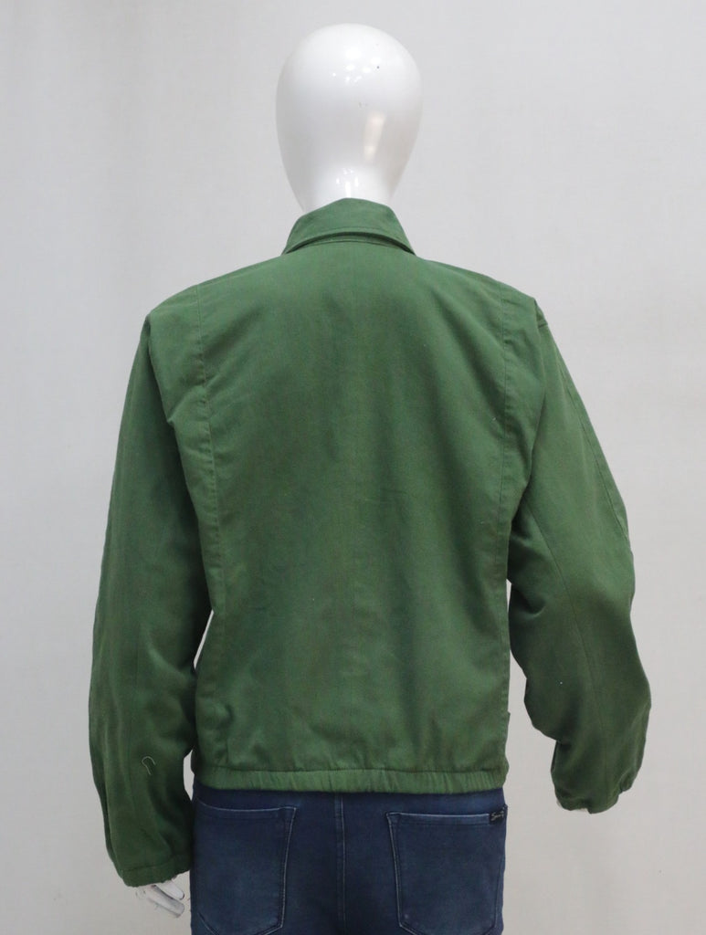 CR2221 UPCYCLED CARHARTT FITTED WORKWEAR ZIP JACKET