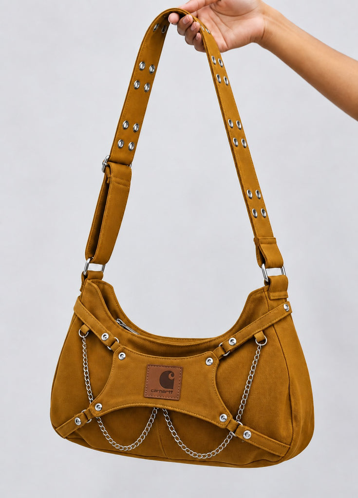CR2283 UPCYCLED CARHARTT HARDWARE SHOULDER BAG