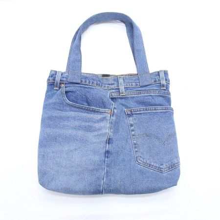 CR1272 Upcycled Denim Tote Bag