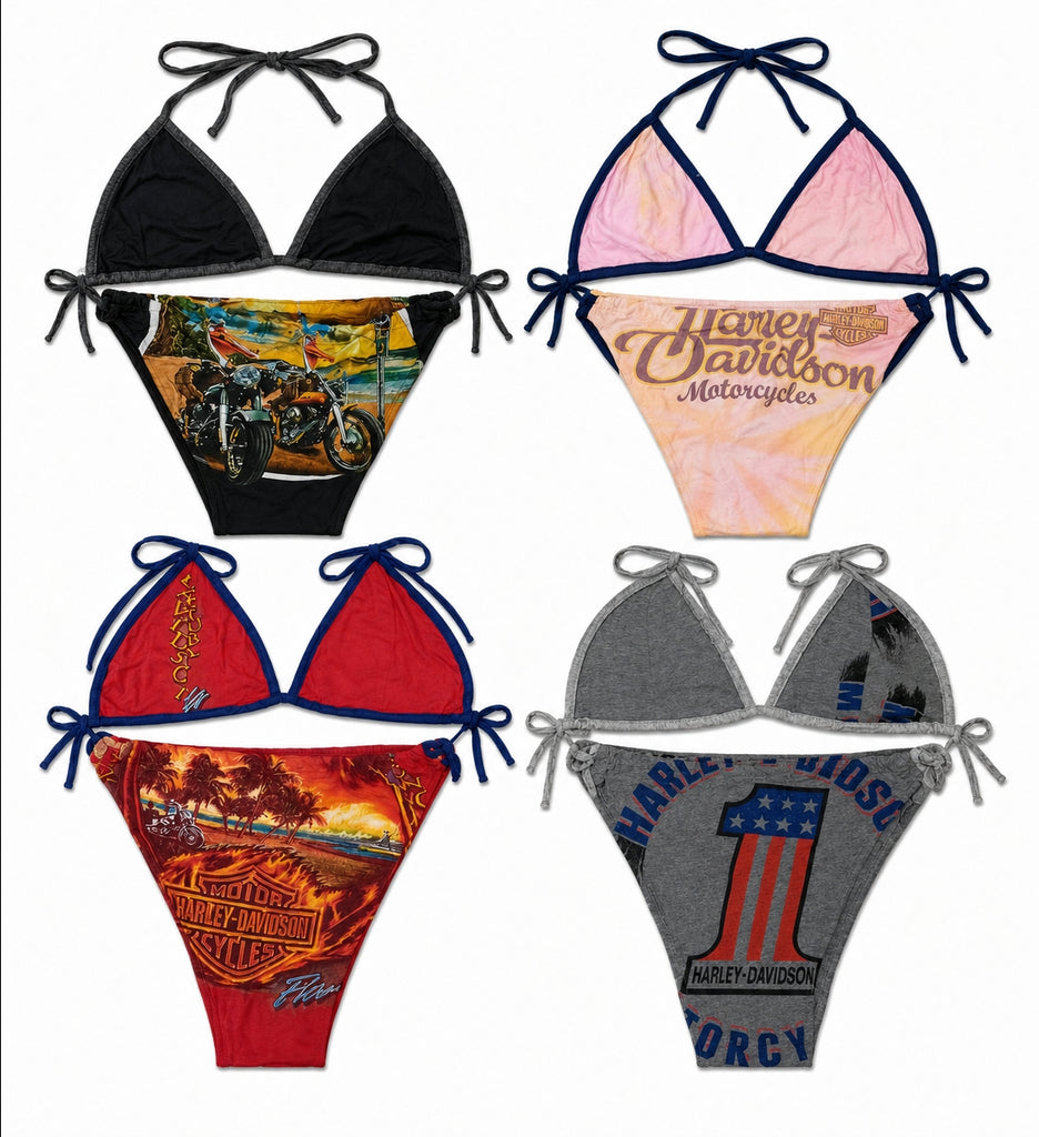 CR9525 Upcycled Harley Bikinis