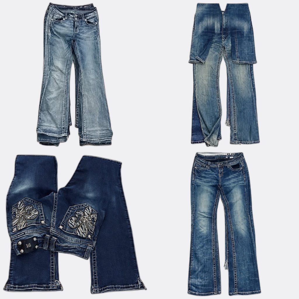CR12990 Vintage Miss Me Flare Jeans