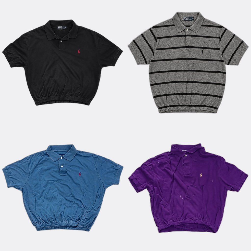 CR12953 Rework Polo Crops T shirts
