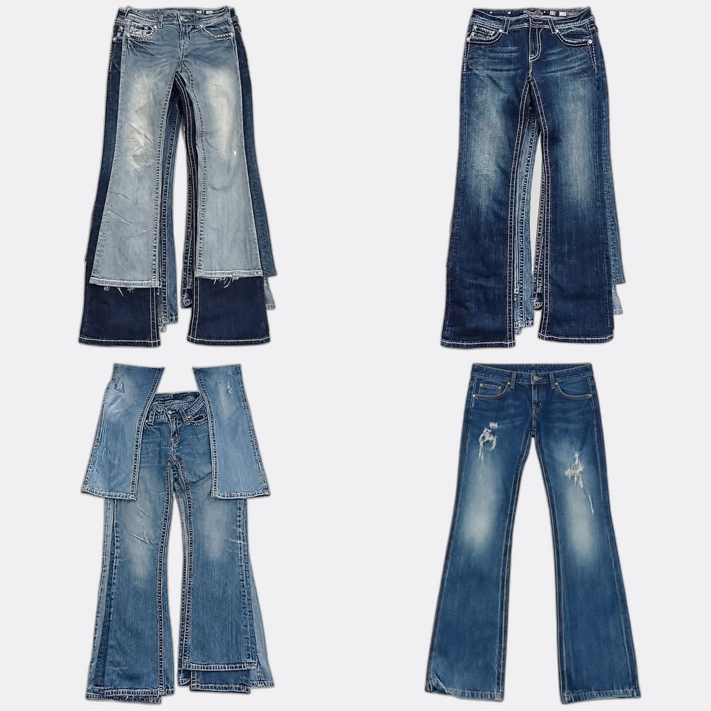 CR12989 Vintage Miss Me Flare and Straight Jeans