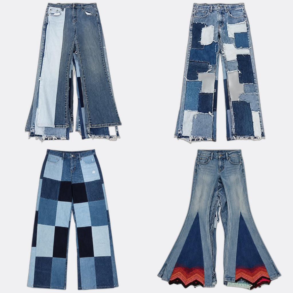CR13182 Upcycled Mix Style Jeans