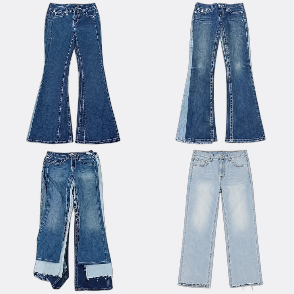 CR12984 Vintage True Religion Flare and Straight Jeans