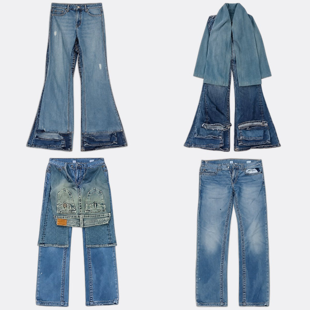 CR13083 Vintage True Religion Flare and Straight Jeans