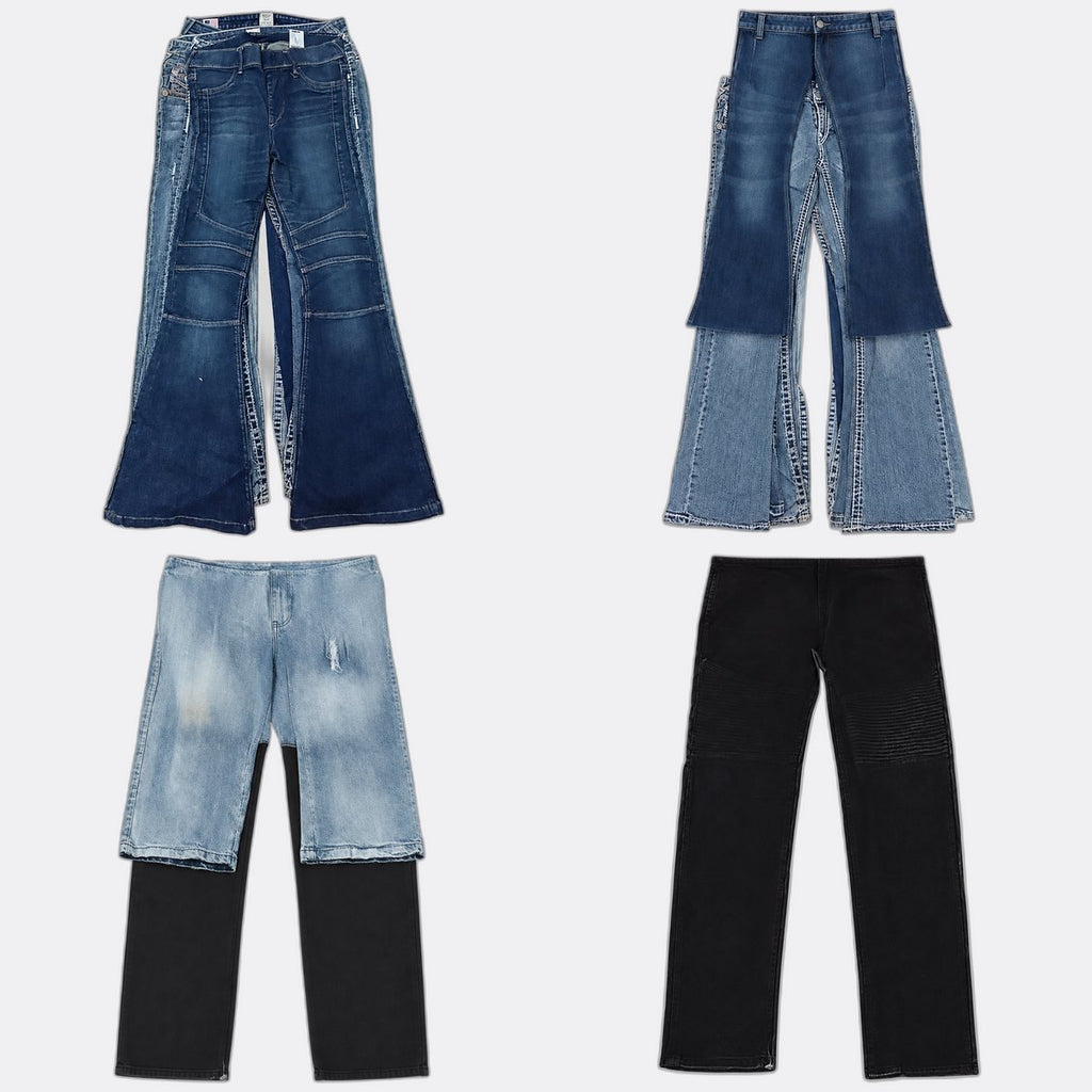 CR13081 Vintage True Religion Flare and Straight Jeans