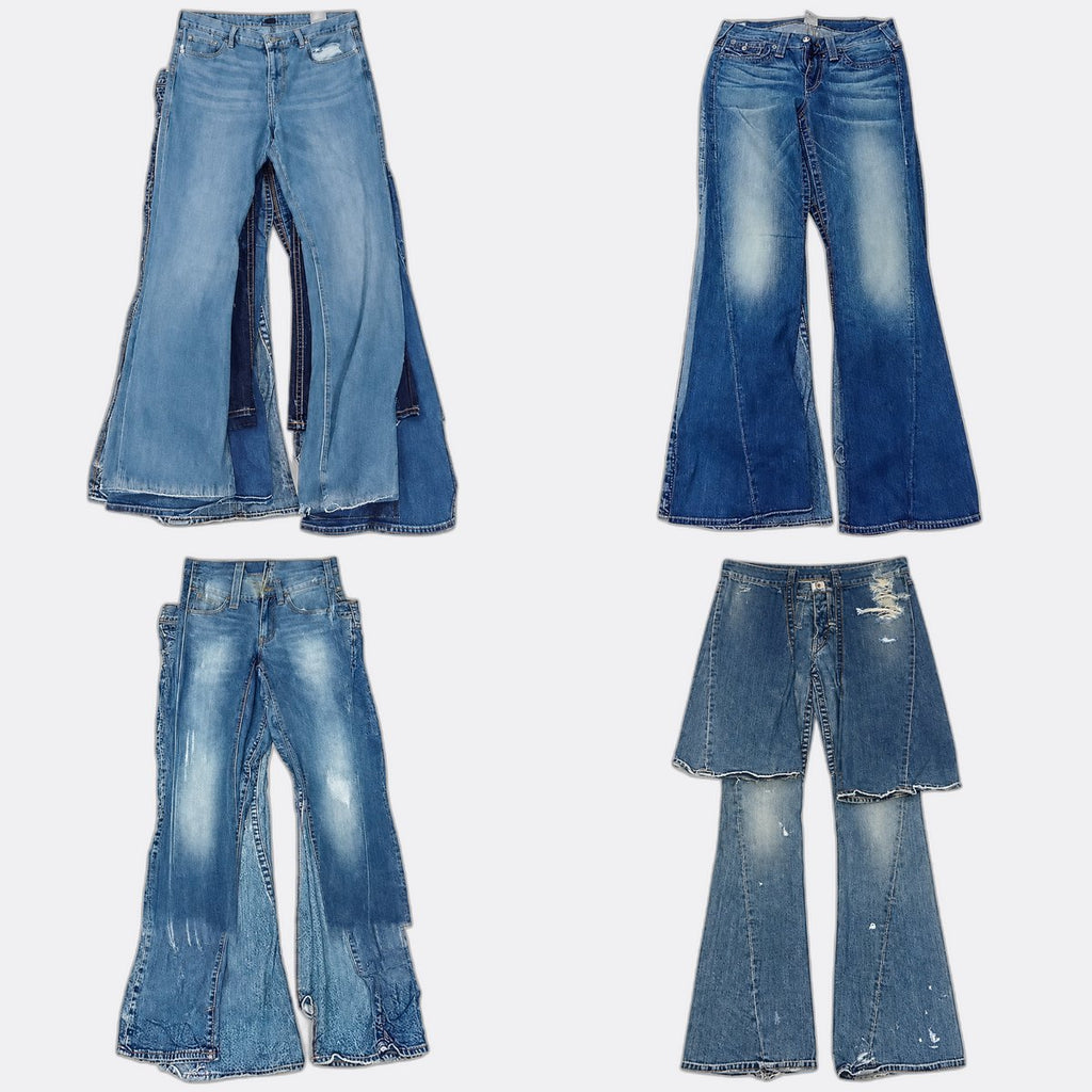 CR12985 Vintage True Religion Flare and Straight Jeans