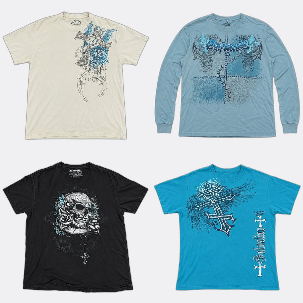 CR13094 Vintage Skull T-Shirts