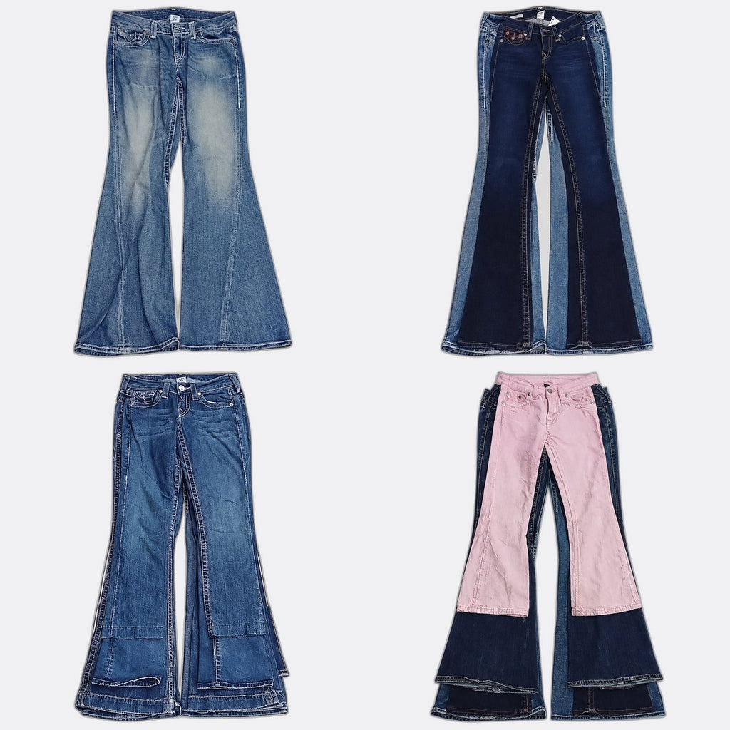 CR12986 Vintage True Religion Flare and Straight Jeans