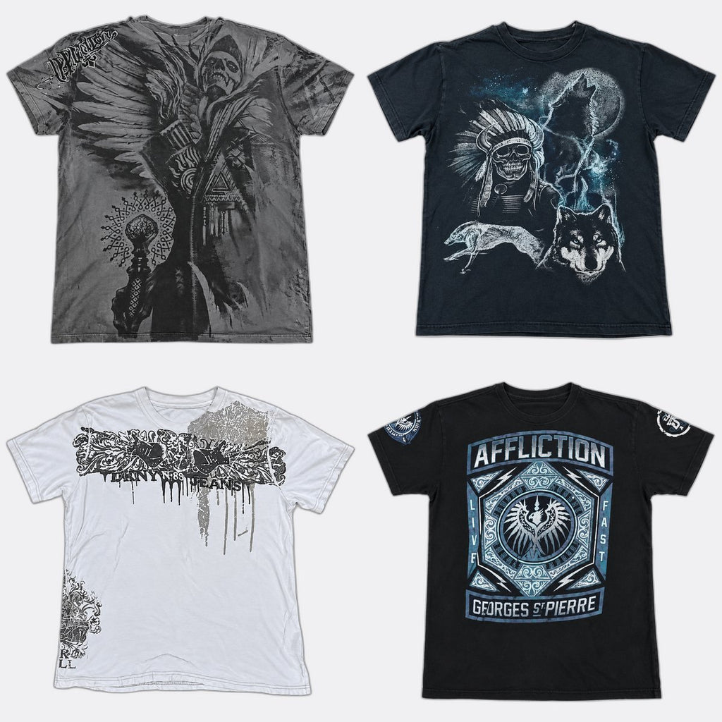 CR13098 Vintage Skull T-Shirts