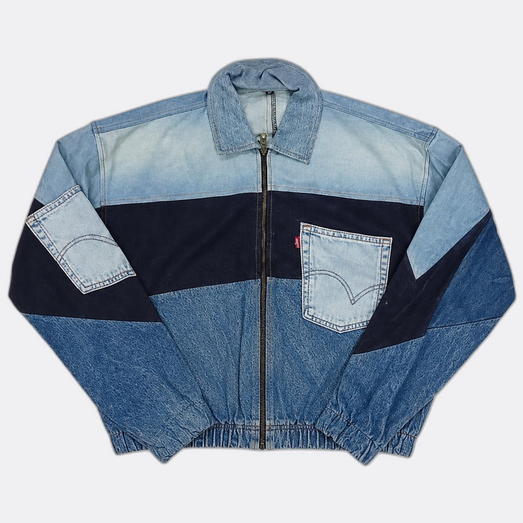 CR13180 Upcycled Levi's Crop Denim Jackets