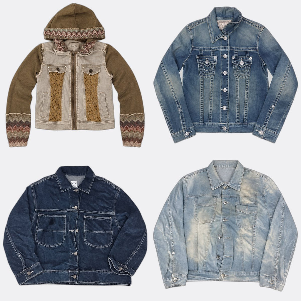 CR13109 Vintage Mix Brand Denim Jackets