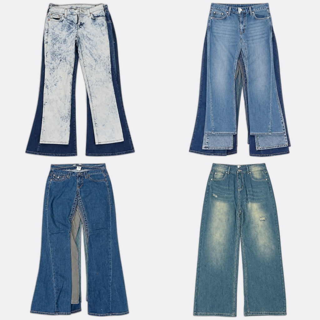 CR13086 Vintage True Religion Flare and Straight Jeans