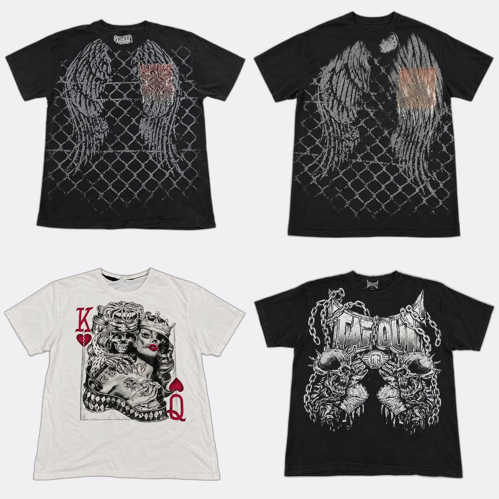 CR13096 Vintage Skull T -Shirts