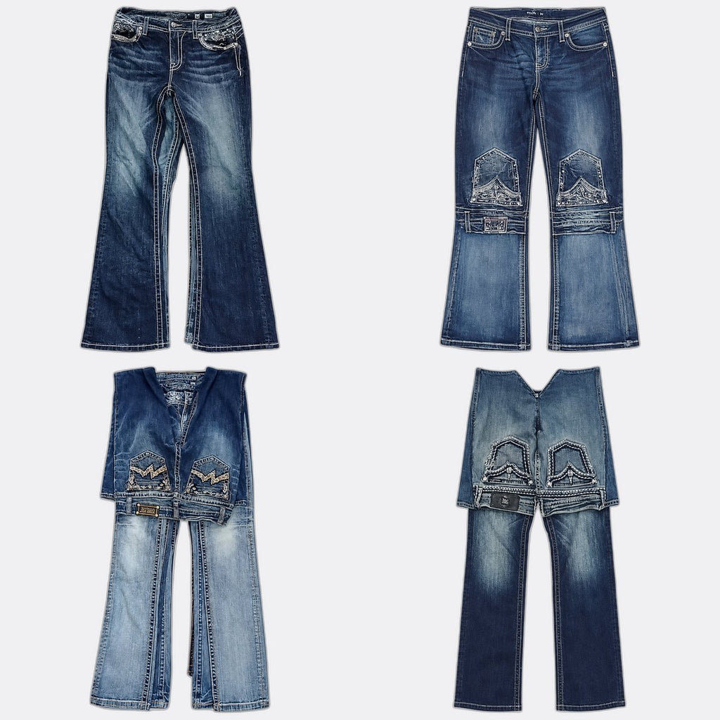 CR13187 Vintage Miss Me Flare Jeans