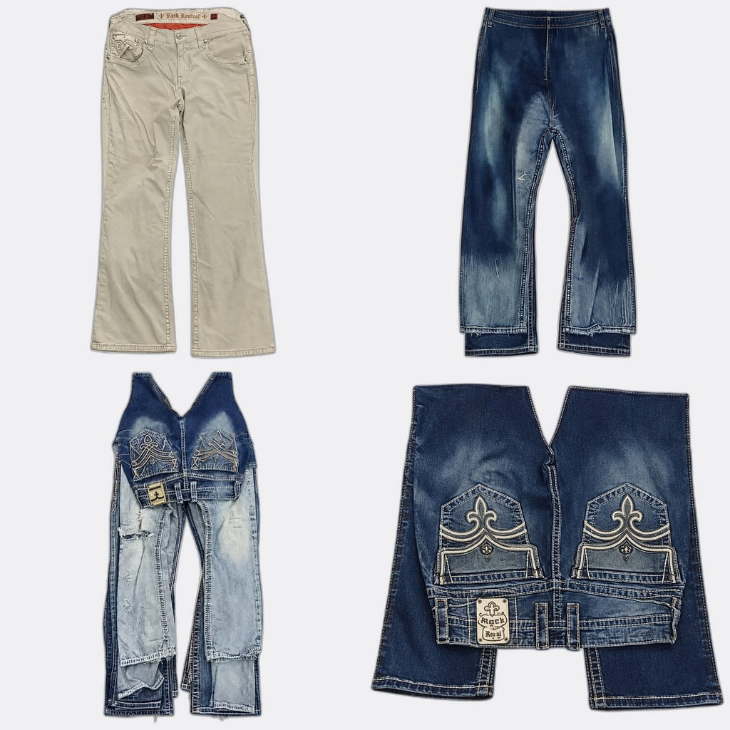 CR13002 Vintage Rock Revival Men jeans