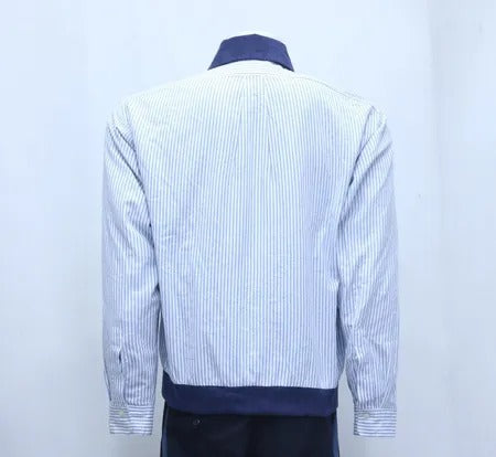 Upcycled Ralph Lauren Striped Zip-Front Jackets in mixed sizes and colours, Grade A/B.