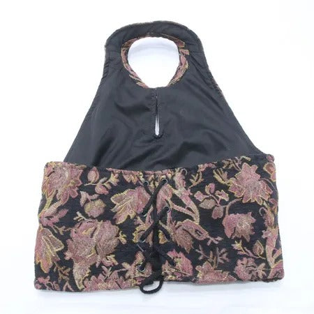 Upcycled Floral Tapestry Halter Tops in mixed sizes and colours. Grade A/B.