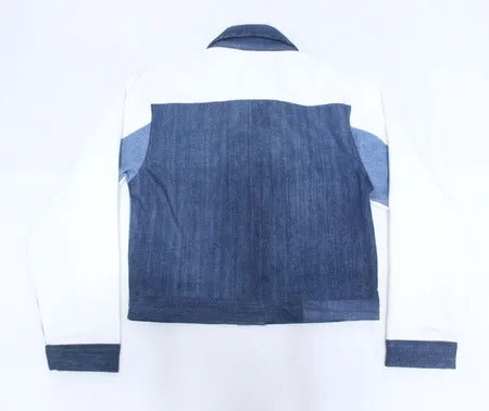 Upcycled Carhartt Two-Tone Denim Jackets in mixed sizes and colours, Grade A/B.